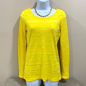 BANANA REPUBLIC Yellow Lightweight Crewneck Sweater S